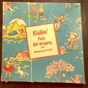 Vintage 50s Kids Party Gift Wrap